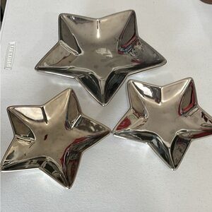 Pottery Barn Silver Star-Shaped Serveware Collection